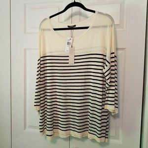 NYDJ striped top NWT Size XL